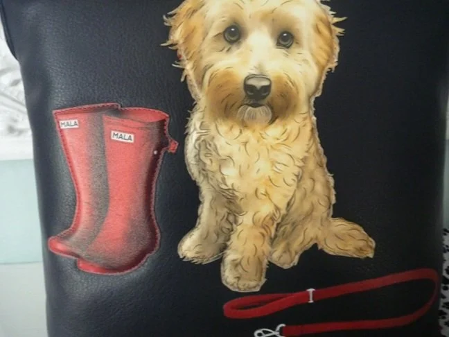 Mala Leather Coco's Walk Tall Cross Body Shoulder Handbag + Dust Bag Navy Dog 12 7419  (3).JPG