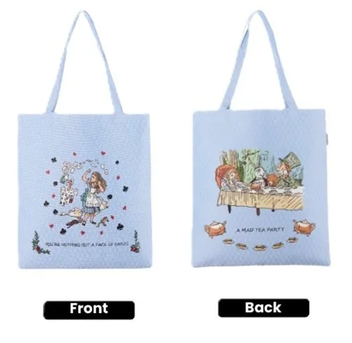 Signare Alice in Wonderland Tea Party Tapestry Flat Tote Shopper Shoulder Bag FLAT-AIW-TEA (1).jpg