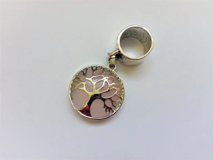 Isabelle Grace Black Ginger Handmade Pink Stone Tree Life Round Scarf Jewellery (2).JPG