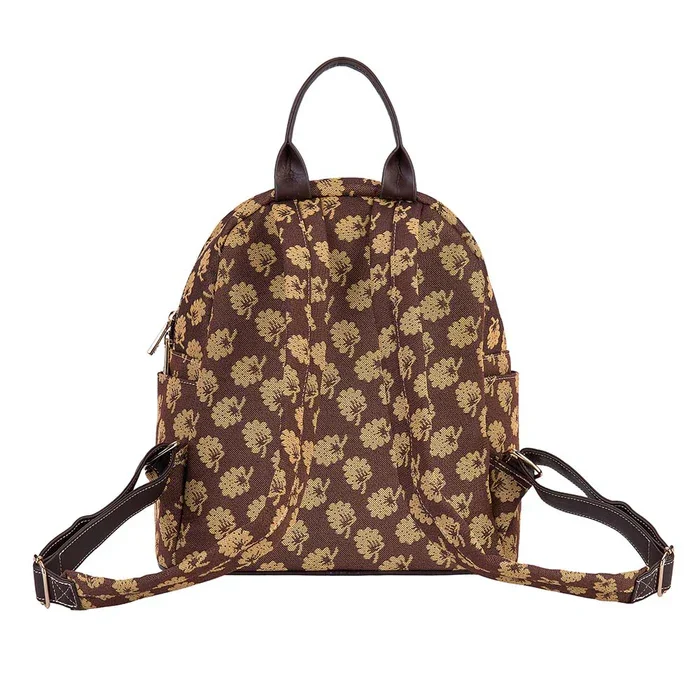 Signare Jane Austen Janes Oak Leaves Tapestry Casual Daypack Backpack Bag Brown DAPK-JANE_1_700x (2).webp