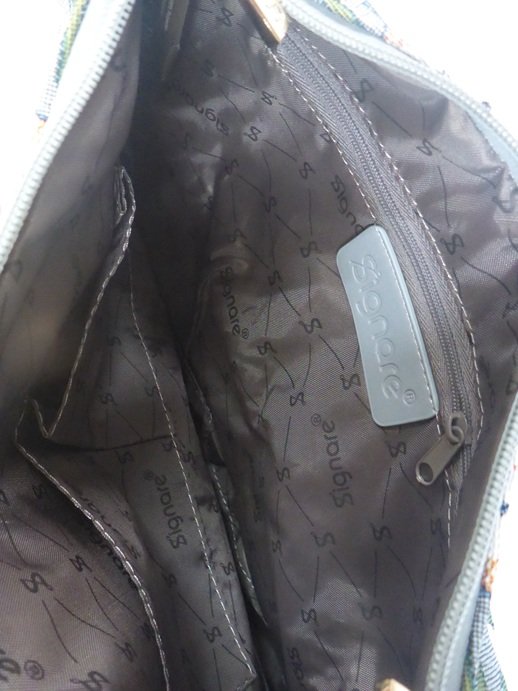 Signare Strawberry Thief Grey V&A Tapestry Hobo Slouch Shoulder Under Arm Bag (8).JPG