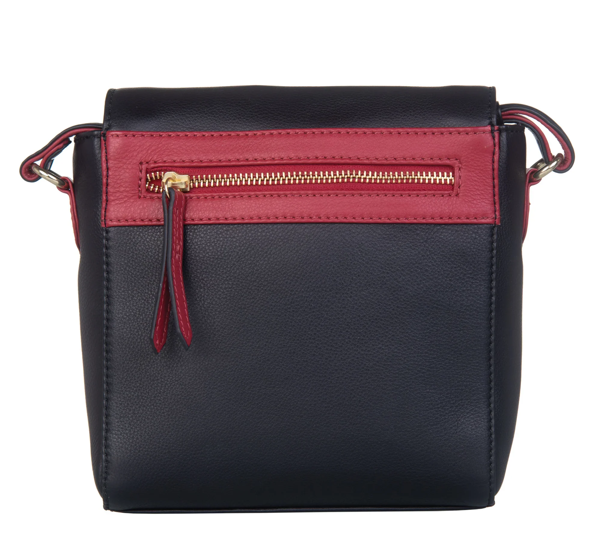 Mala Leather Mason Black Red Bee Compact Shoulder Cross Body Handbag + Dust Bag (2).webp