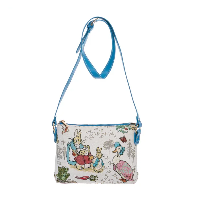 Signare Peter Rabbit Tapestry Casual Cross Body Shoulder Hand Bag Cream Blue DSC00115_700x (1).webp