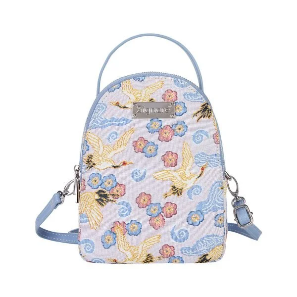 Signare Crane Japanese Bird V&A Tapestry Casual Mini Pack Backpack 3 in 1 Bag MIPK-CRANE-600x600 (1).jpg