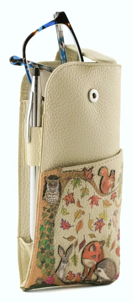 Mala Leather Fox Glove Forest Glasses Case Close Pouch Sun Eye + Dust Bag Cream 71 5227 (1).jpg