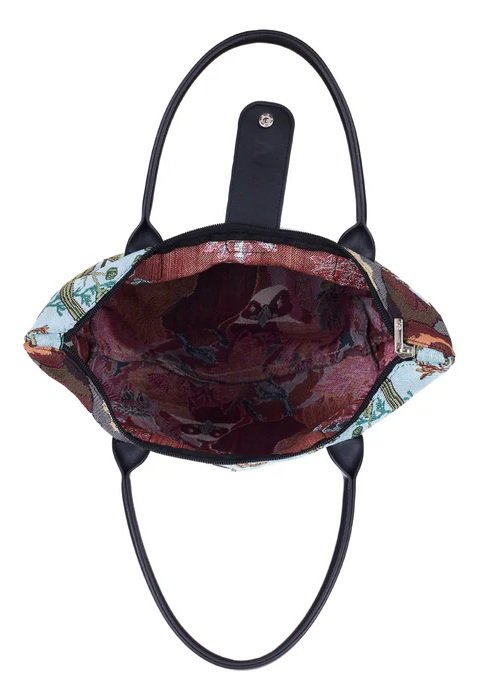 Signare Puffin Parade Bird Foldable Tapestry Foldaway Tote Shopping Shopper Bag FOLD-PUFFIN (11).jpg