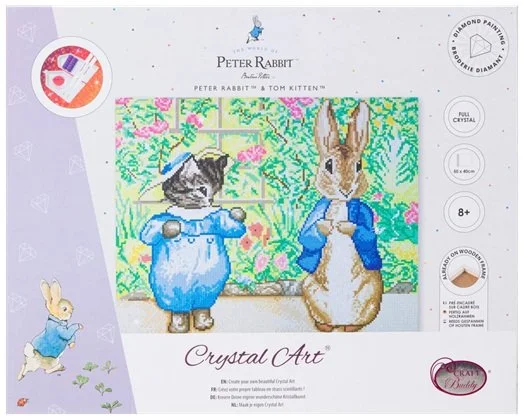 Peter Rabbit Tom Kitten Craft Buddy Diamond Crystal Art Framed Canvas Kit 30cm CAK-PRBT51L (1).jpg
