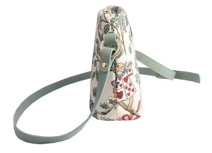 Signare Alice in Wonderland Tapestry Casual Cross Body Shoulder Hand Bag Cream XB02-ALICE (4).jpg