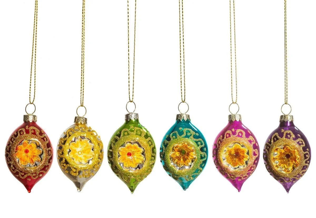 Sass & Belle Bright Open Faced Metallic Glass Bauble Xmas Tree Decoration Set 6 NGXM069 (1).jpg