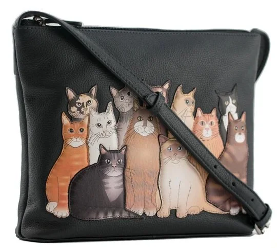 Mala Leather Meowfia Cat Dark Grey Midi Cross Body Shoulder Handbag + Dust Bag 51_7434 (1).jpg