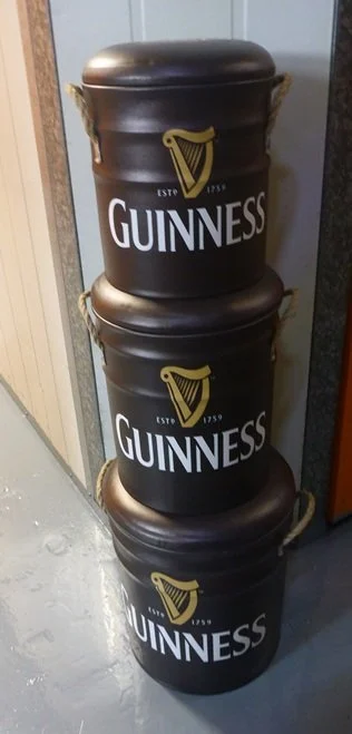 Guinness Guiness Metal Stool Padded Storage Seats Retro Vintage 32cm 37cm 44cm a (1).JPG
