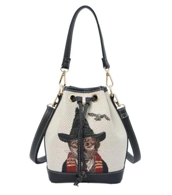 Signare Magic Cat Musuem of Context Tapestry Casual Bucket Bag Grab 2 in 1 Bag (5).jpg