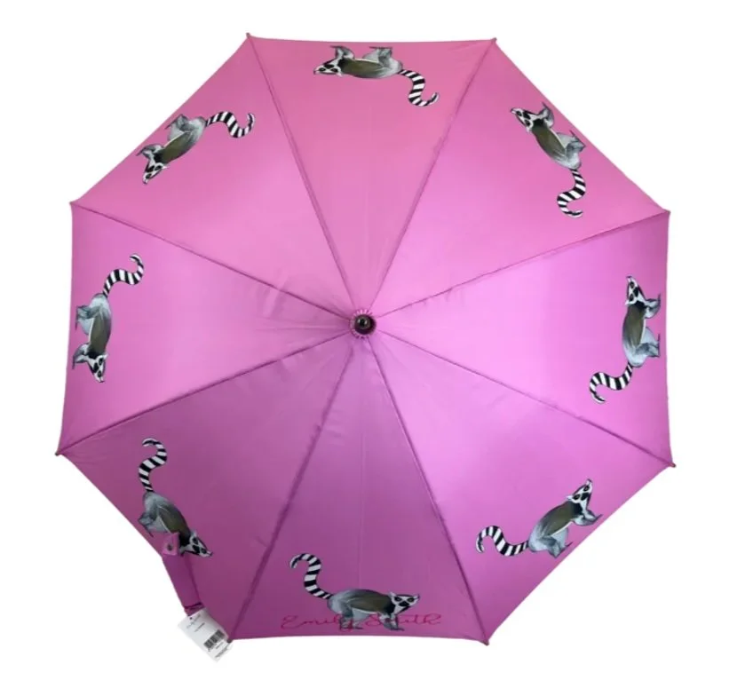 Soake Emily Smith Liv Livvy Pink Lemar Print Large Walk Stick Umbrella Brolley (7).jpg
