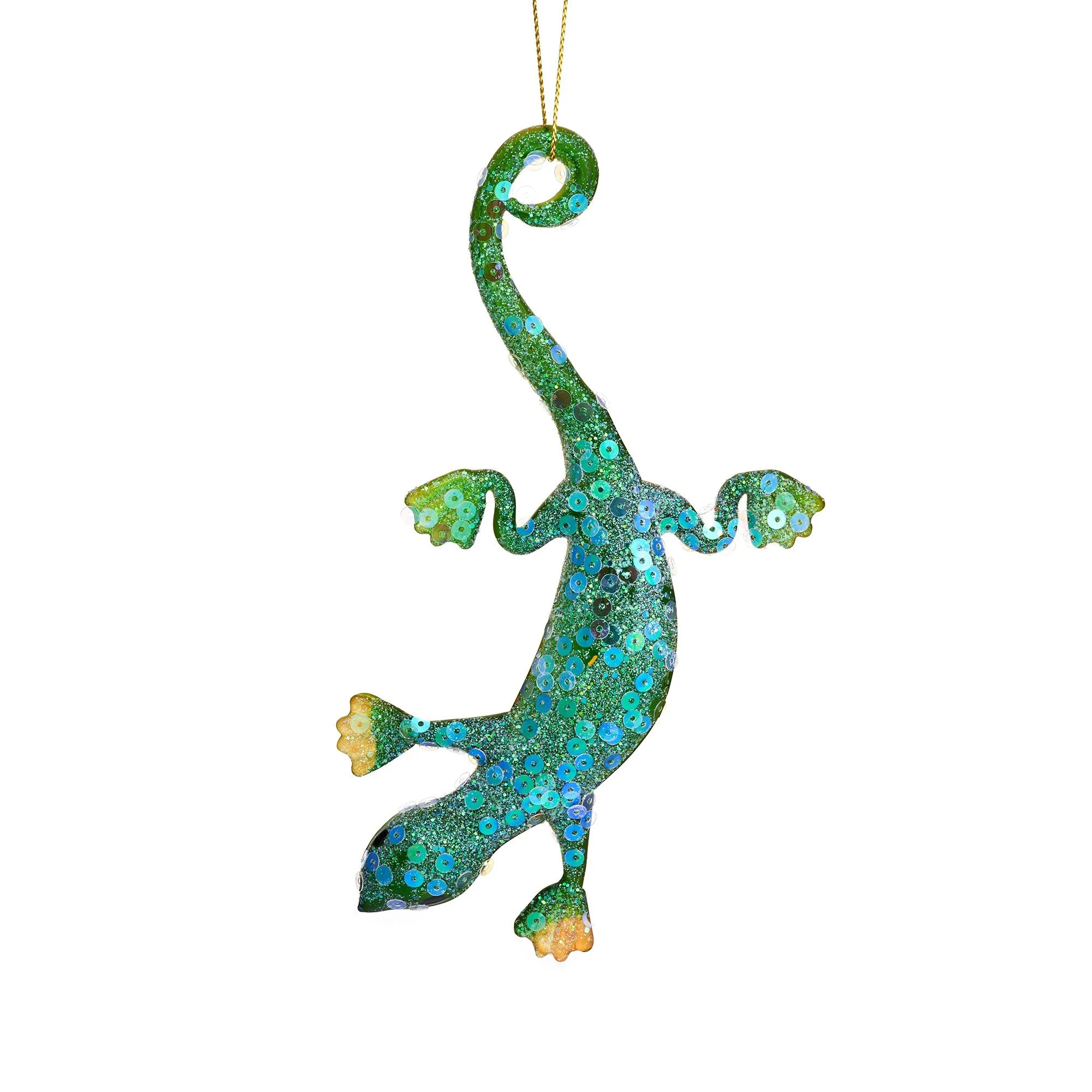 Sass & Belle Glass Bauble Christmas Tree Decoration - Lizard