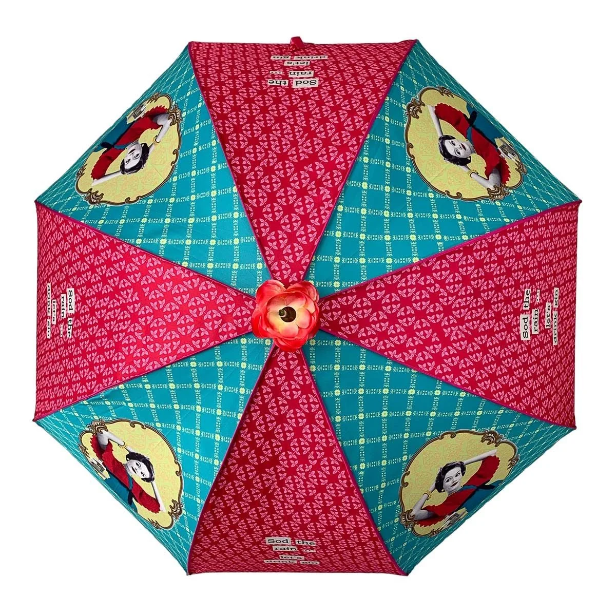 Soake Darling Divas Sod the Rain Print Large Walking Stick Umbrella Brolley DDSR (1).jpg
