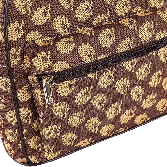 Signare Jane Austen Janes Oak Leaves Tapestry Casual Daypack Backpack Bag Brown DAPK-JANE_1_700x (6).webp