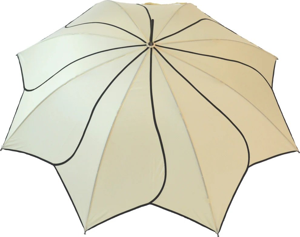 Soake Swirl Beige Cream Large Walking Stick Petal Everyday Umbrella Brolley Fun EDSSWBE (1).jpg