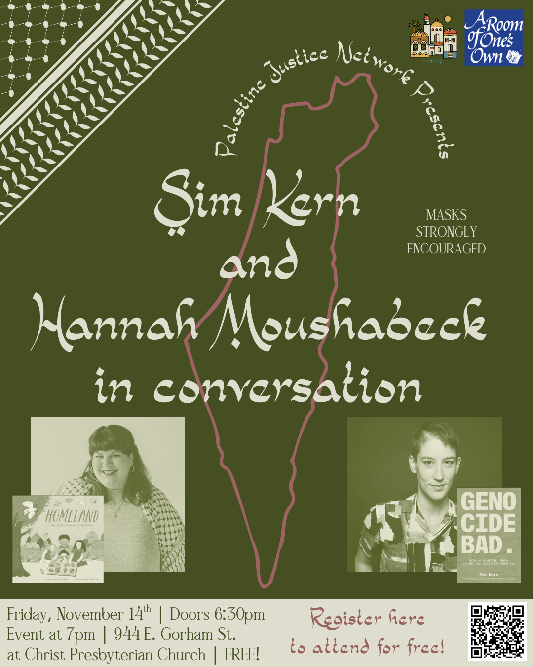The PJN and Room of One’s Own Present: Sim Kern and Hannah Moushabeck in Conversation