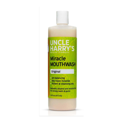 Photo of a natural alkalizing mouthwash