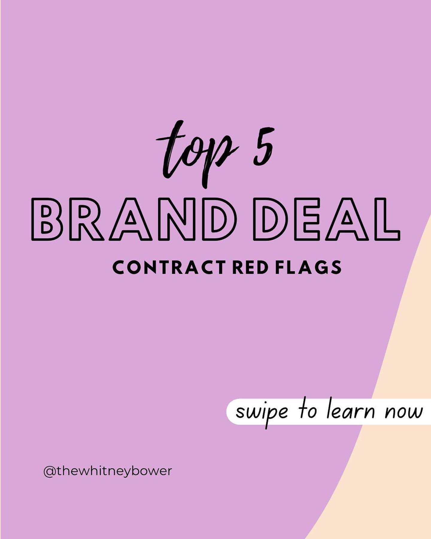 👉🏼Signing brand deals?  I&rsquo;m here to empower you to know what you&rsquo;re signing, what needs to change, and how to protect yourself going forward. 

👉🏼Big companies have big legal teams, often times content creators do not.  But, you have 