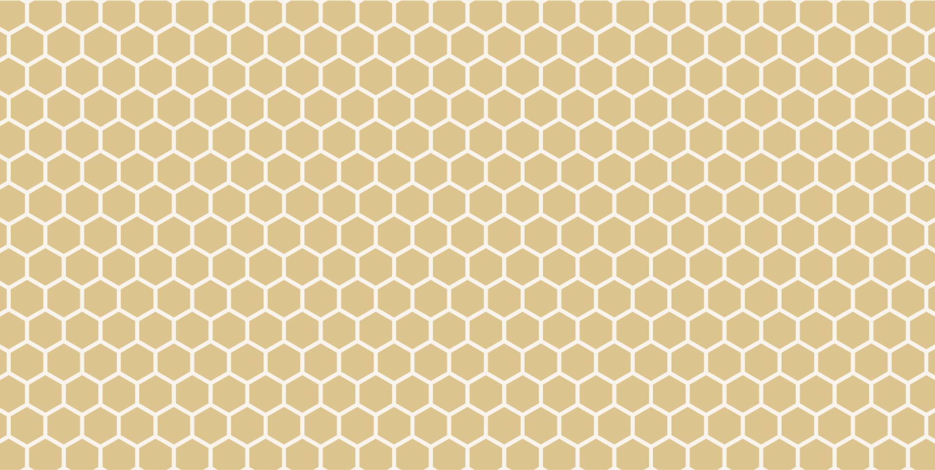 Pattern of beige hexagons outlined in white.