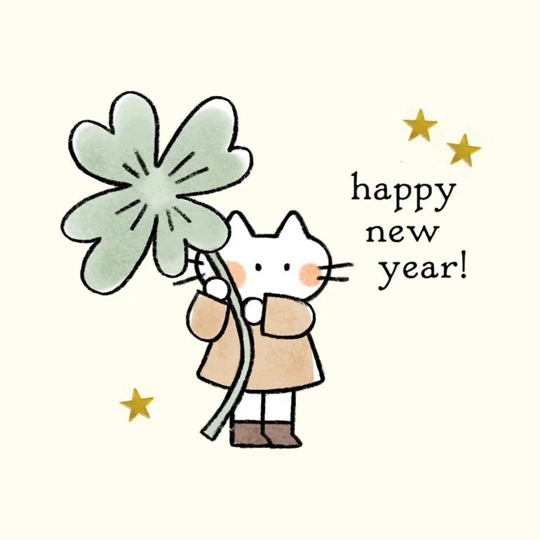 ✨ Wishing you and yours the bestest, softest and cuddliest 2026 ✨ 
Thank you so very much for all your lovely comments and support this year! I&rsquo;m incredibly grateful to be part of your journaling process and to see how these cats become part of