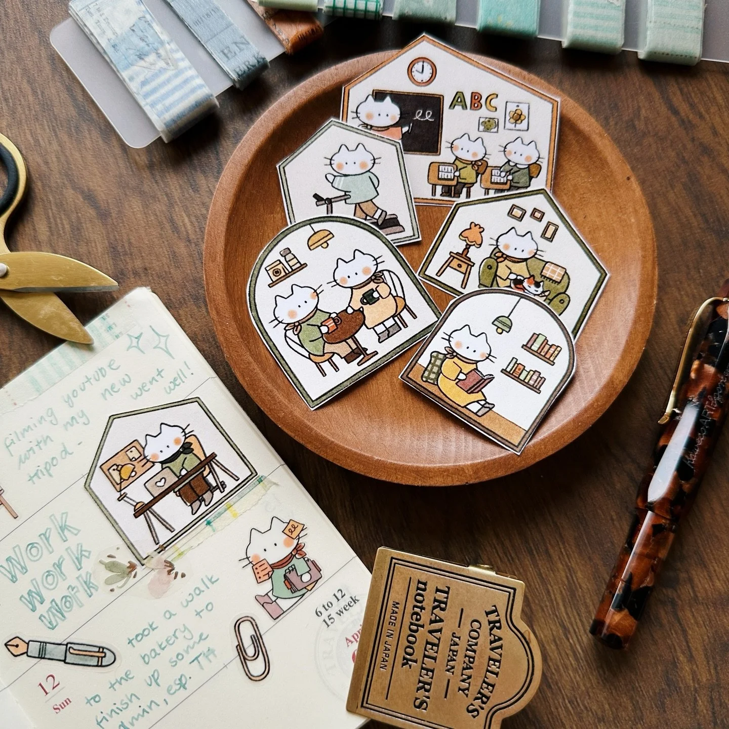 🏠 Make it look and feel even just remotely like a dollhouse and I&rsquo;m in love 🥰 Needless to say I enjoyed drawing these little scenes tremendously. And I think the little house- and window shapes bring a little variety to a journal page 📔