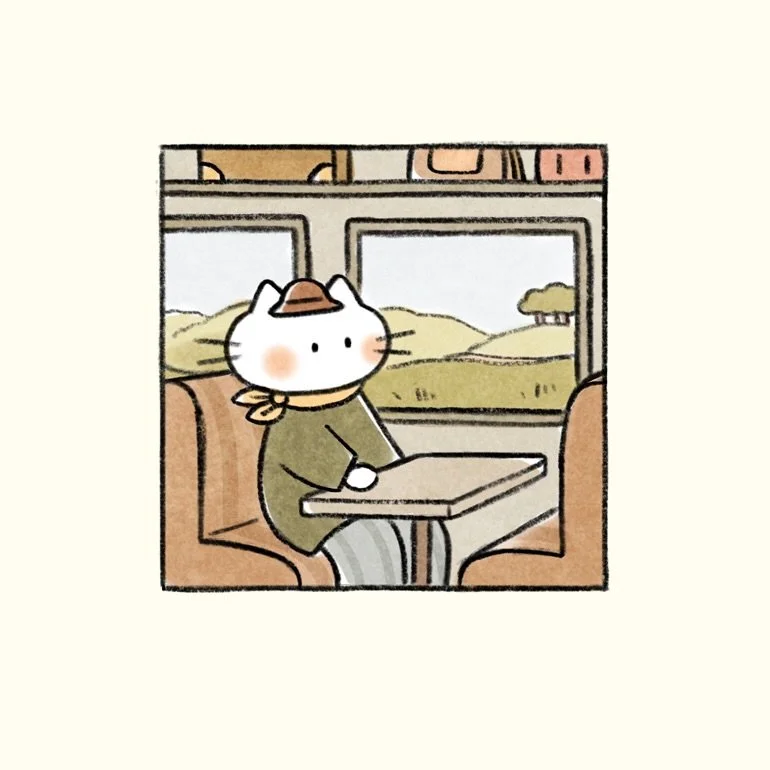 Train rides are somehow still the most romantic way of traveling to me despite decades of disappointments with German trains 😬 I guess the views make up for stressful logistics 🌳