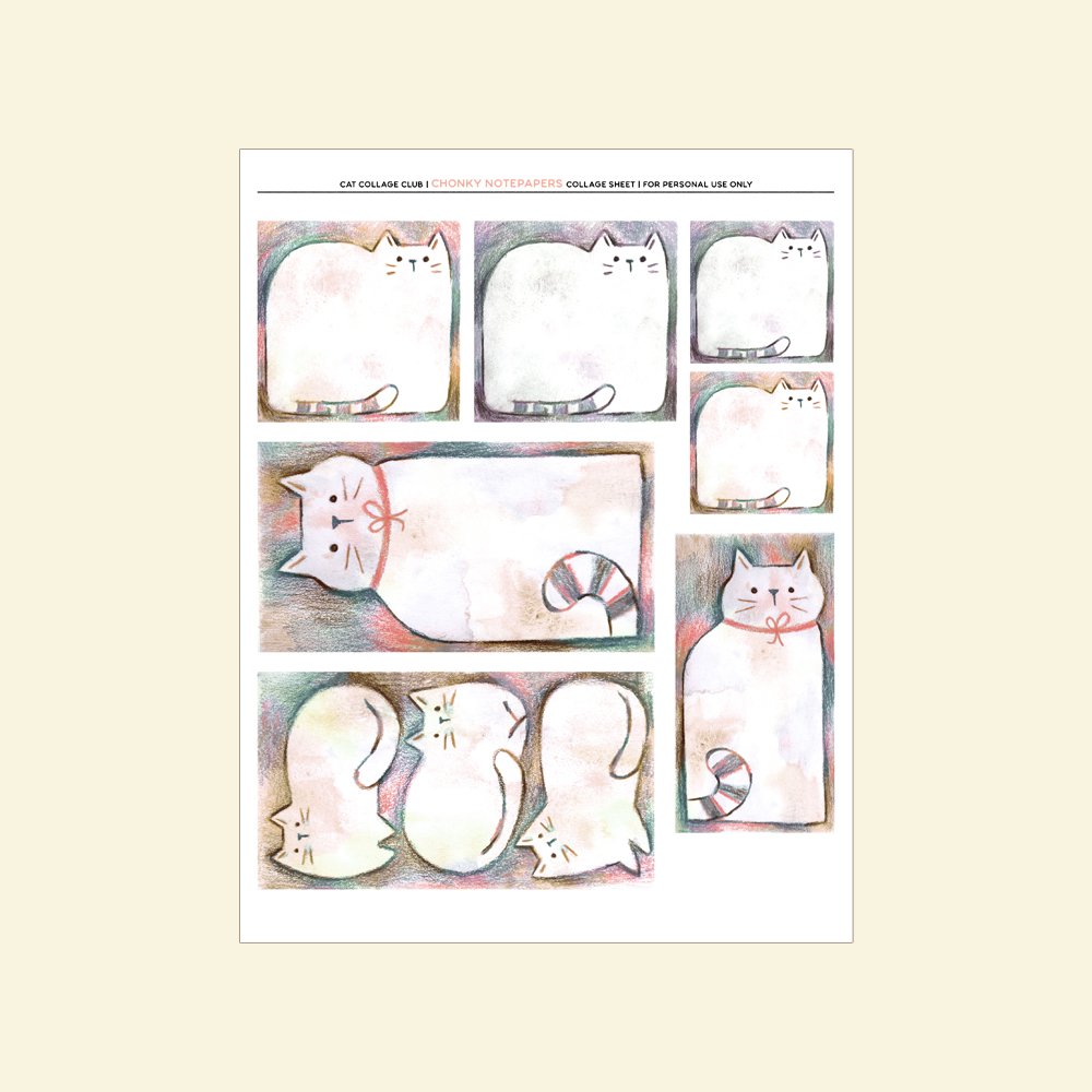 Digital: Chonky Notepapers