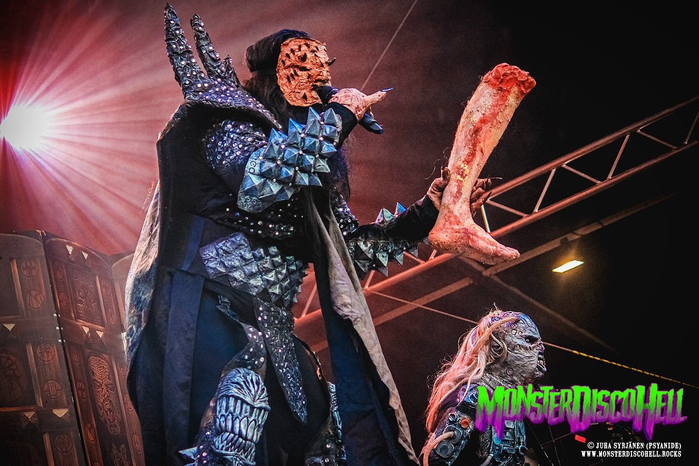 Did Mr. Lordi take it too literally when someone told him to &rsquo;break a leg&rsquo; just before going on stage at Rock In The City Kerava festival on July 29th 2022? Dismembered limbs are always a fun and joyful addition to a Lordi show, and they 