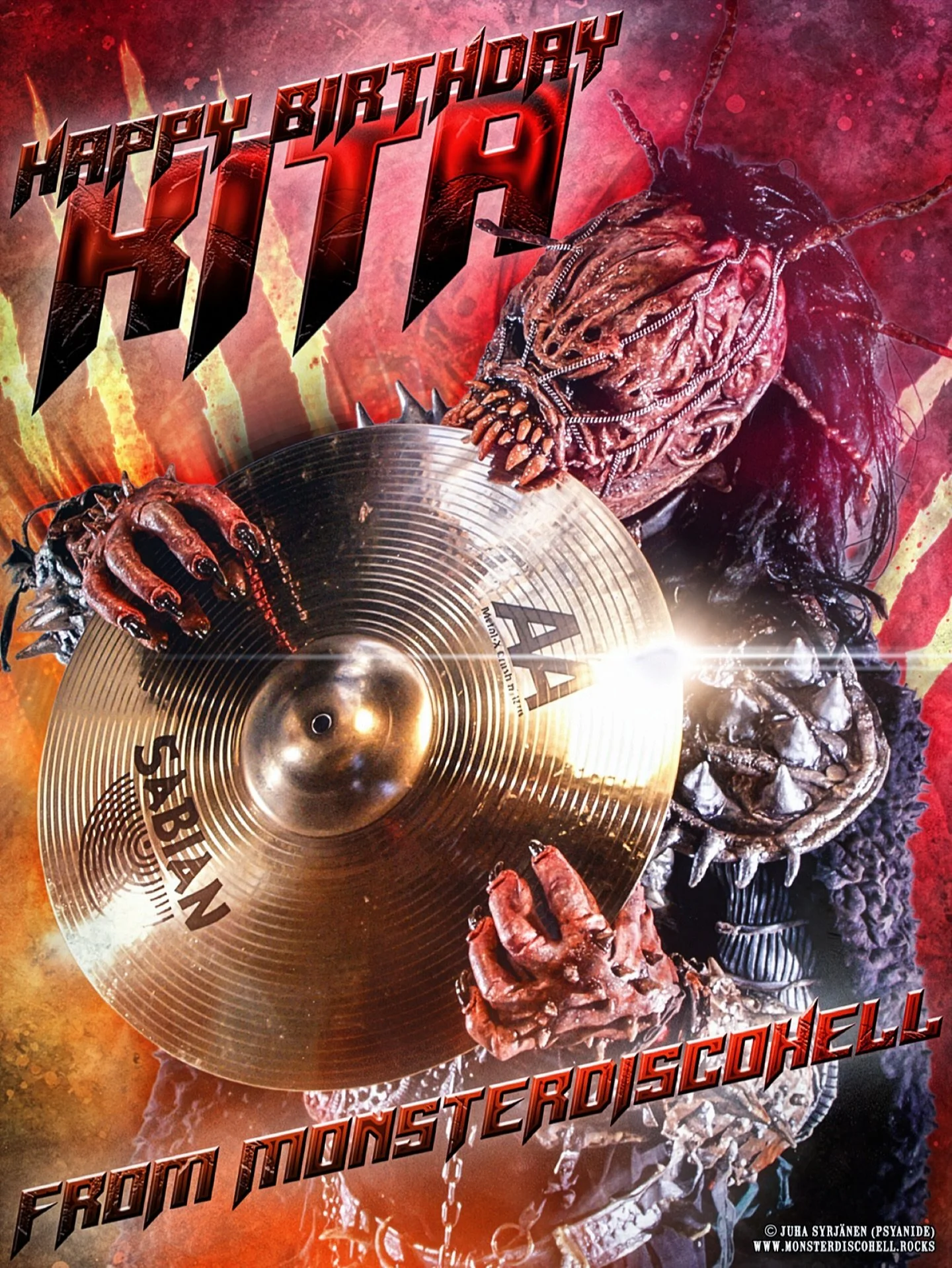 Today, on January 23rd, we celebrate Kita&rsquo;s birthday! Happy birthday you extra-terrestrial man-beast! Join MDH sending our biggest and best birthday wishes to the first drummer of Lordi, the one and only destroyer who needs some light petting! 