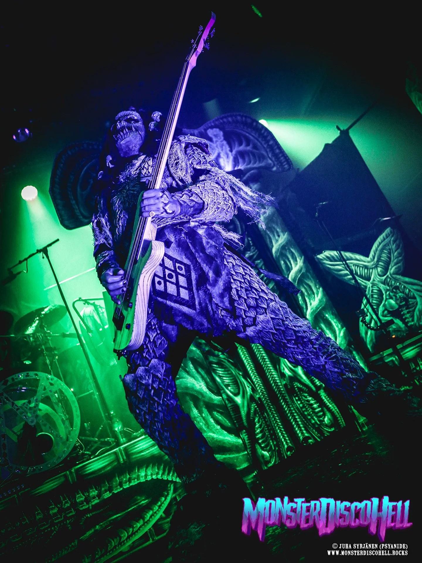 Bend it like the Reptroll! Happy Hiistai, everybody! We all know Hiisi&rsquo;s got some moves! And for today, here&rsquo;s a previously unused shot of one of those moves, a very specific move he made during his slithery bass solo at Tavastia, Helsink