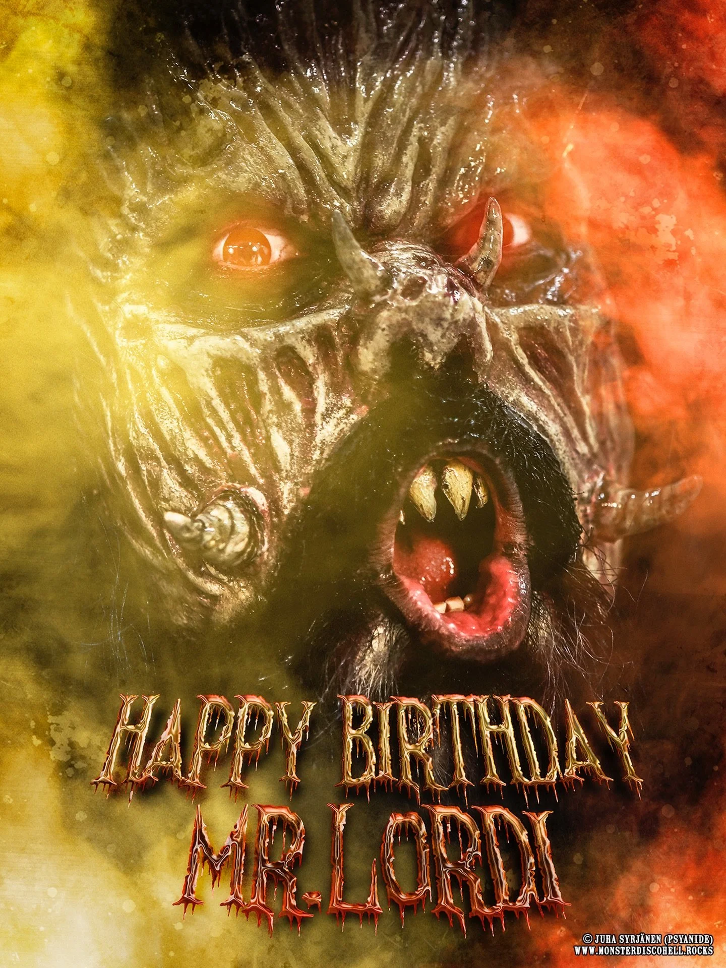 Today, on February 15th, we celebrate the birthday of the monsterman of all monstermen, the mastermind behind the band we all love so much! Join MDH sending Mr. Lordi the biggest and best birthday wishes today! We can all agree on one thing, our live