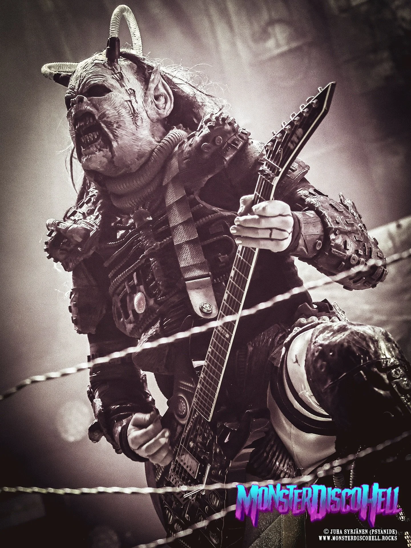 It&rsquo;s time for the mid-week mechanical machine monsterman madness moment again! And for today, here&rsquo;s a never-before-seen artsy shot of Kone I took at the Helsinki Ice Hall on May 19th 2023, when Lordi opened for Sabaton on their The Tour 