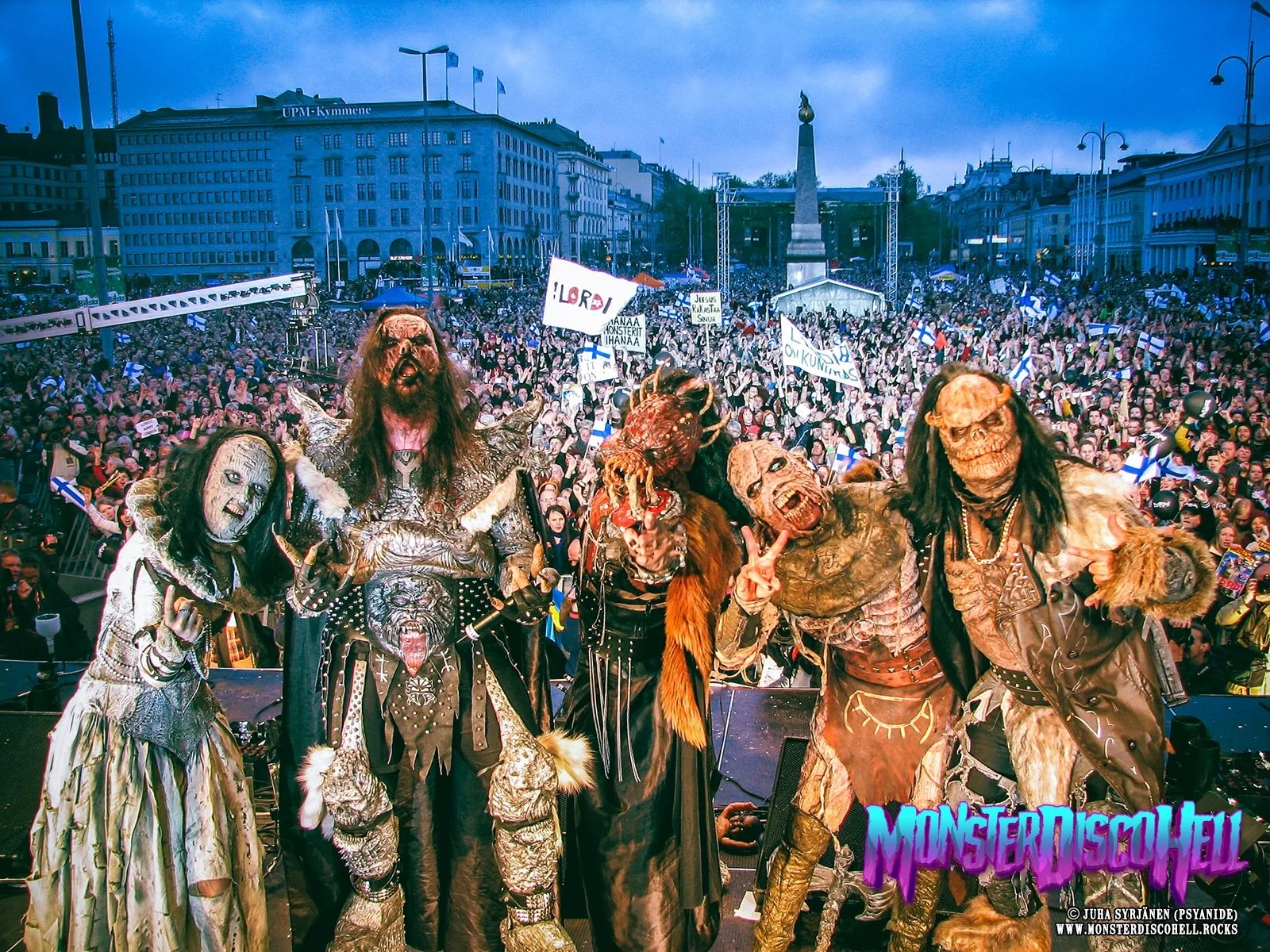 Today, exactly 20 years ago, on May 26th 2006, Lordi played for 90.000 people at the Helsinki Market Square! The celebration for the new Eurovision Song Contest winners and national heroes was the biggest public event held in Finland at the time. Aft
