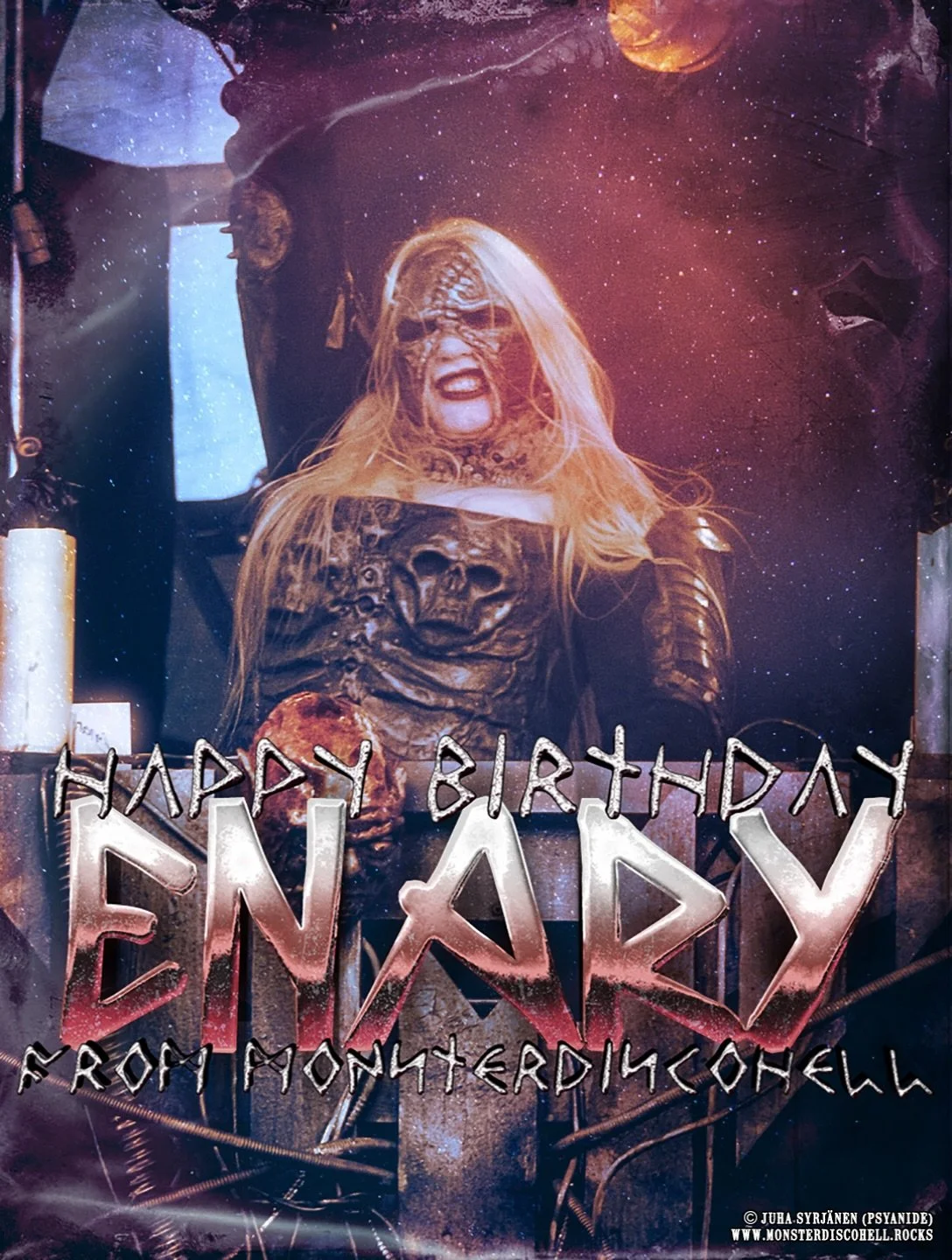 Today, on October 8th, we celebrate Enary&rsquo;s, Lordi&rsquo;s original keyboardist&rsquo;s birthday! She may not have been in the band for over 20 years now, but her legacy still lives on and the fiery and fierce Valkyrie warrior queen will always