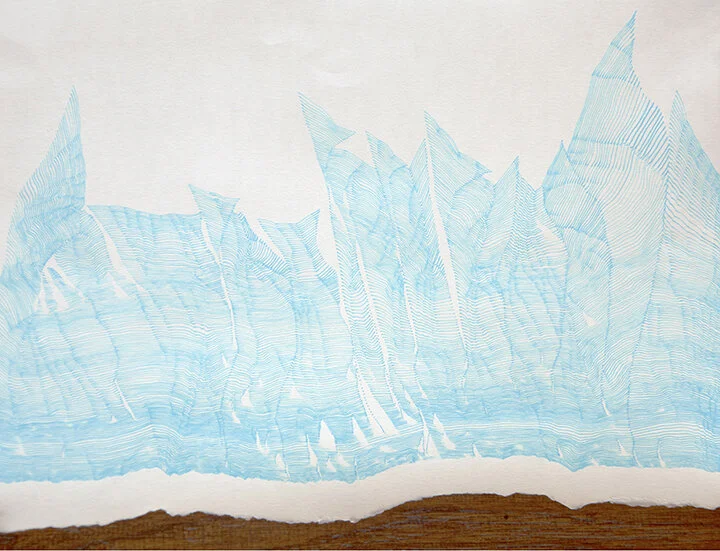 #11 (begins with a torn edge), 12x9”