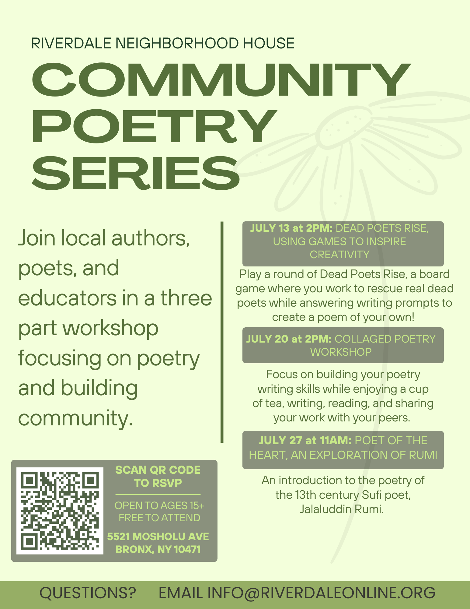 Community Poetry Series