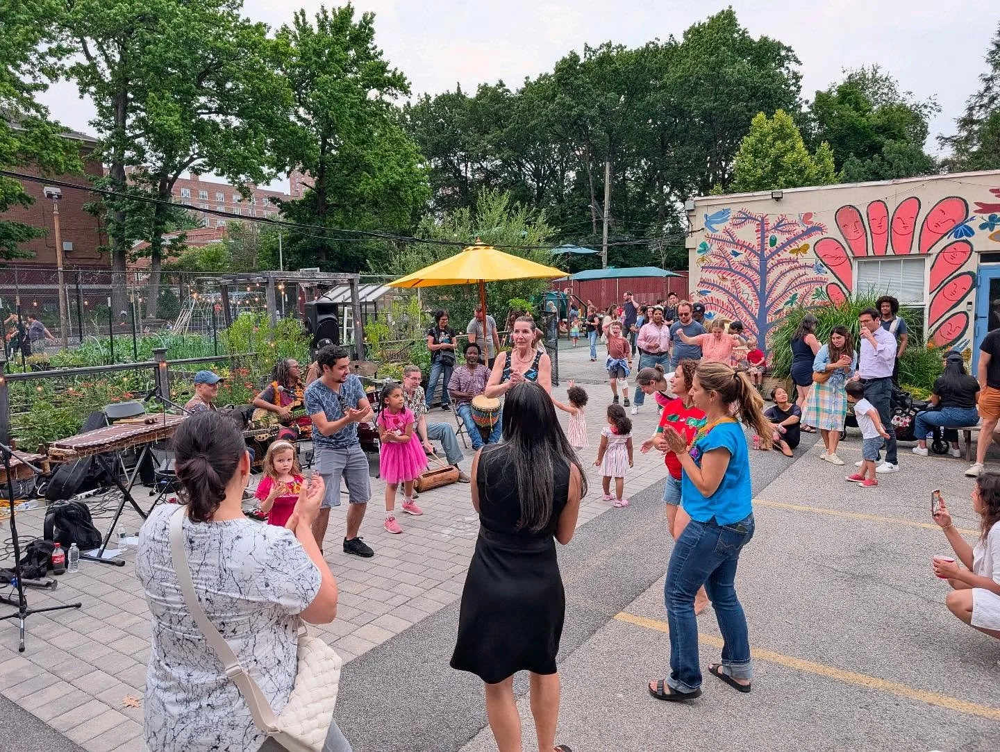 Our summer concert series, Music in the Garden, came to a close last week. All summer long we enjoyed local musicians from a variety of genres like jazz, salsa, rock, folk, funk-you name it. Neighbors of all ages stopped by to chat, play, eat and dan