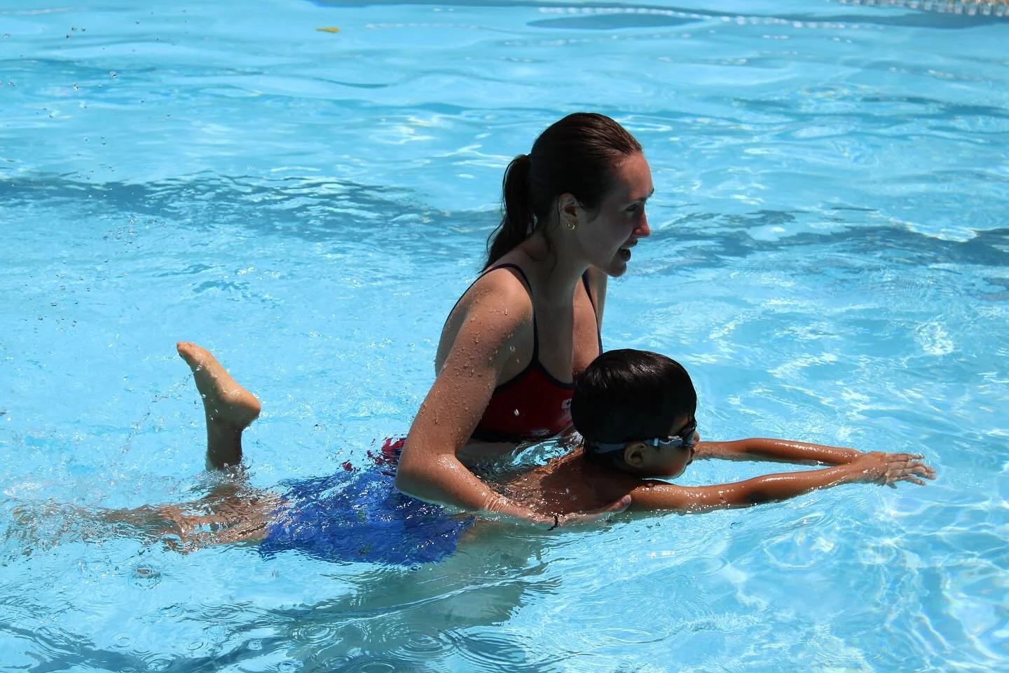 Last summer, we piloted an affordable swim lesson program for beginners ages 3 and up. It was so popular that we expanded it this summer, offering classes in June, July, and August. With time slots available for kids and adults and the total cost for