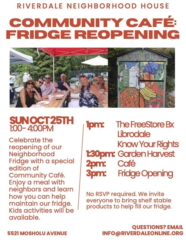 Community Cafe &amp; Neighborhood Fridge Reopening Party!