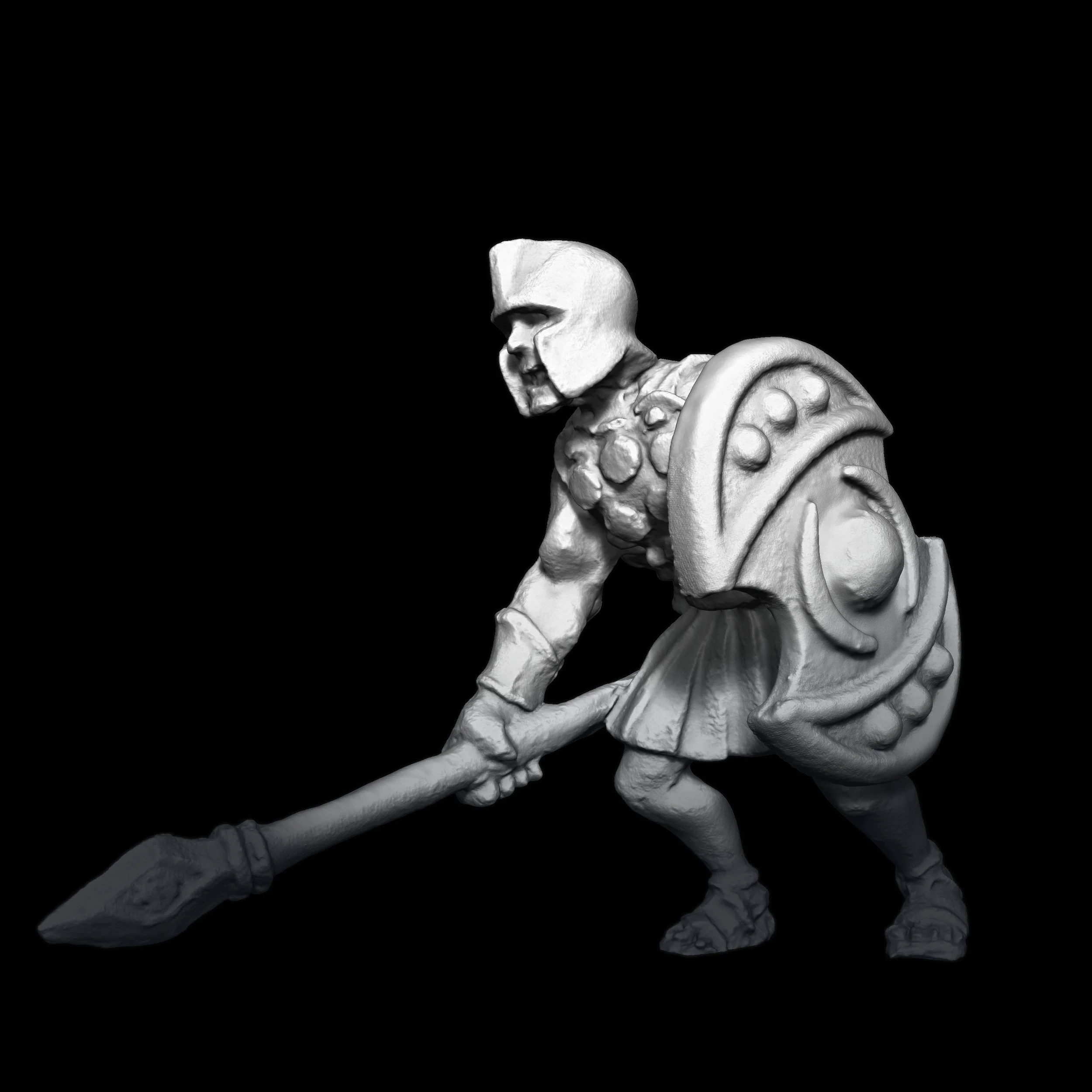Cult of the Cyclops: Guard with Spear (version 2) — OLD SCHOOL ARCHIVE