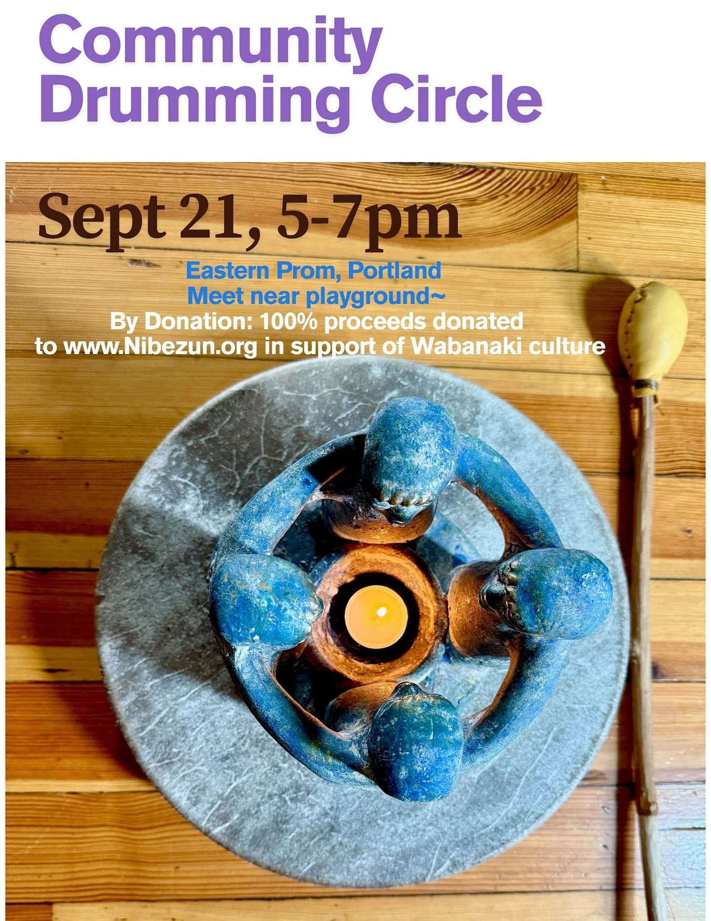Let&rsquo;s gather to celebrate the autumn equinox and new moon! Let&rsquo;s have fun and create joyful sound together! Bring a camp chair and drum or rattle if you have one- we have extra!  Look for the drum carrying humans down the slope towards th