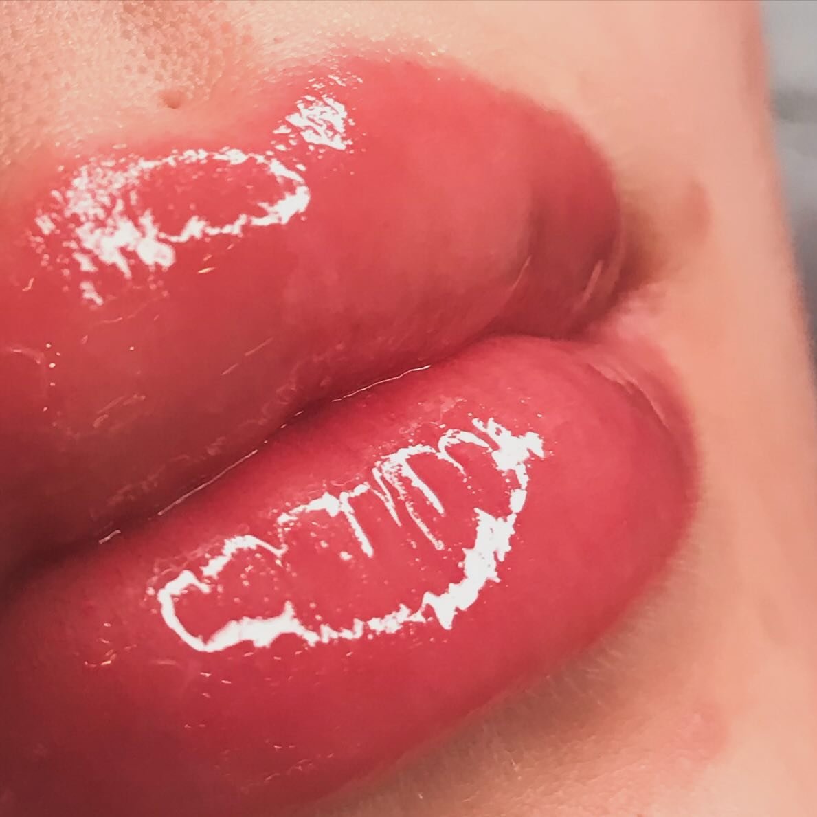 I went a little GlossTastic on these juicy lips. 
Of course! Here they are without numbering:

#LipBlushing
#LipBlush
#SoftContourLips
#CosmeticTattoo
#PermanentMakeup
#LipTattoo
#NaturalLips
#BeautyInk
#EnhanceYourSmile