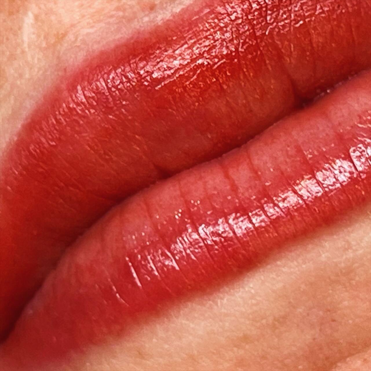 Did you know that the inner side of the lip is the hardest to implant pigment?