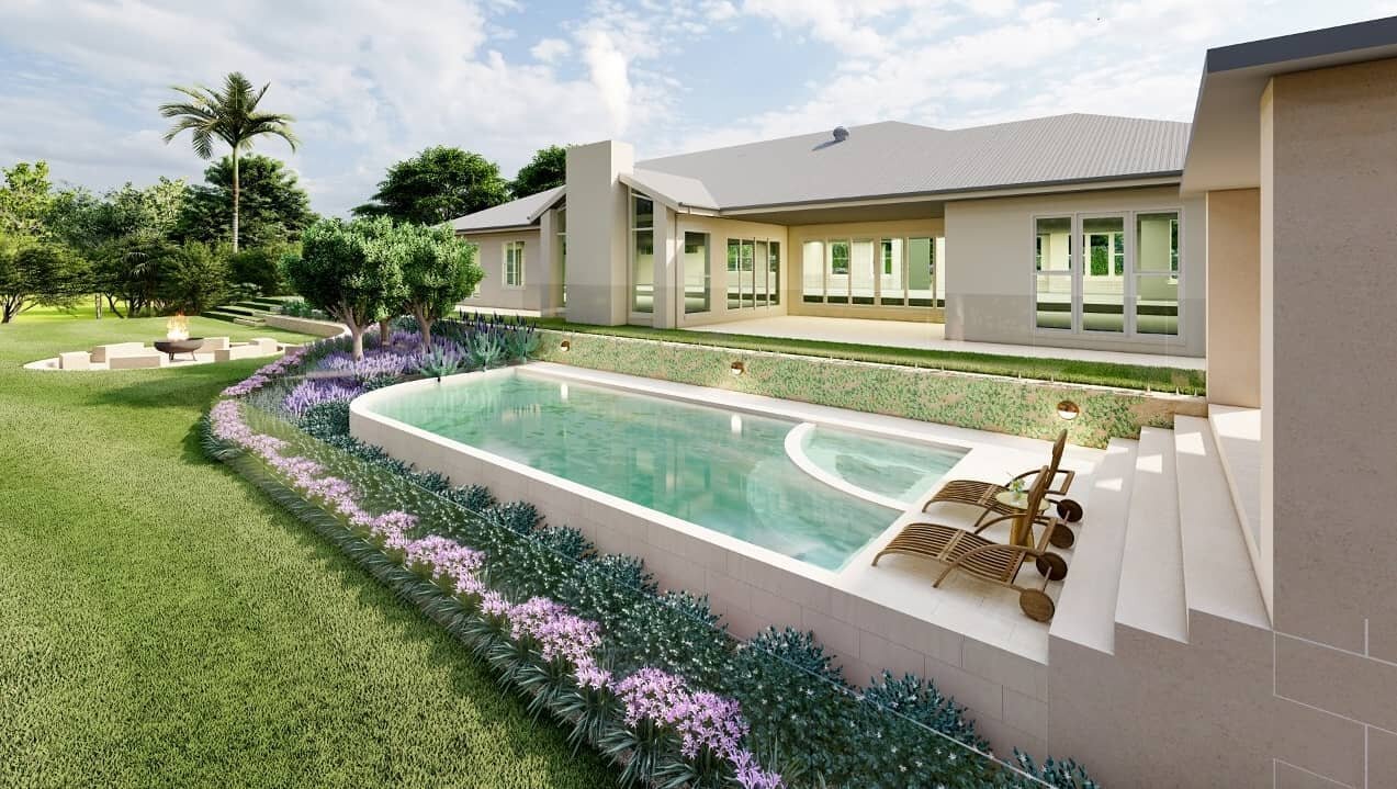 A beautiful setting for our most recent swimming pool and acreage garden project

#pooldesign #gardendesign #sydneypoolbuilder #sydneypools #poolside #poolbuilder #landscape #landscapedesign #pool