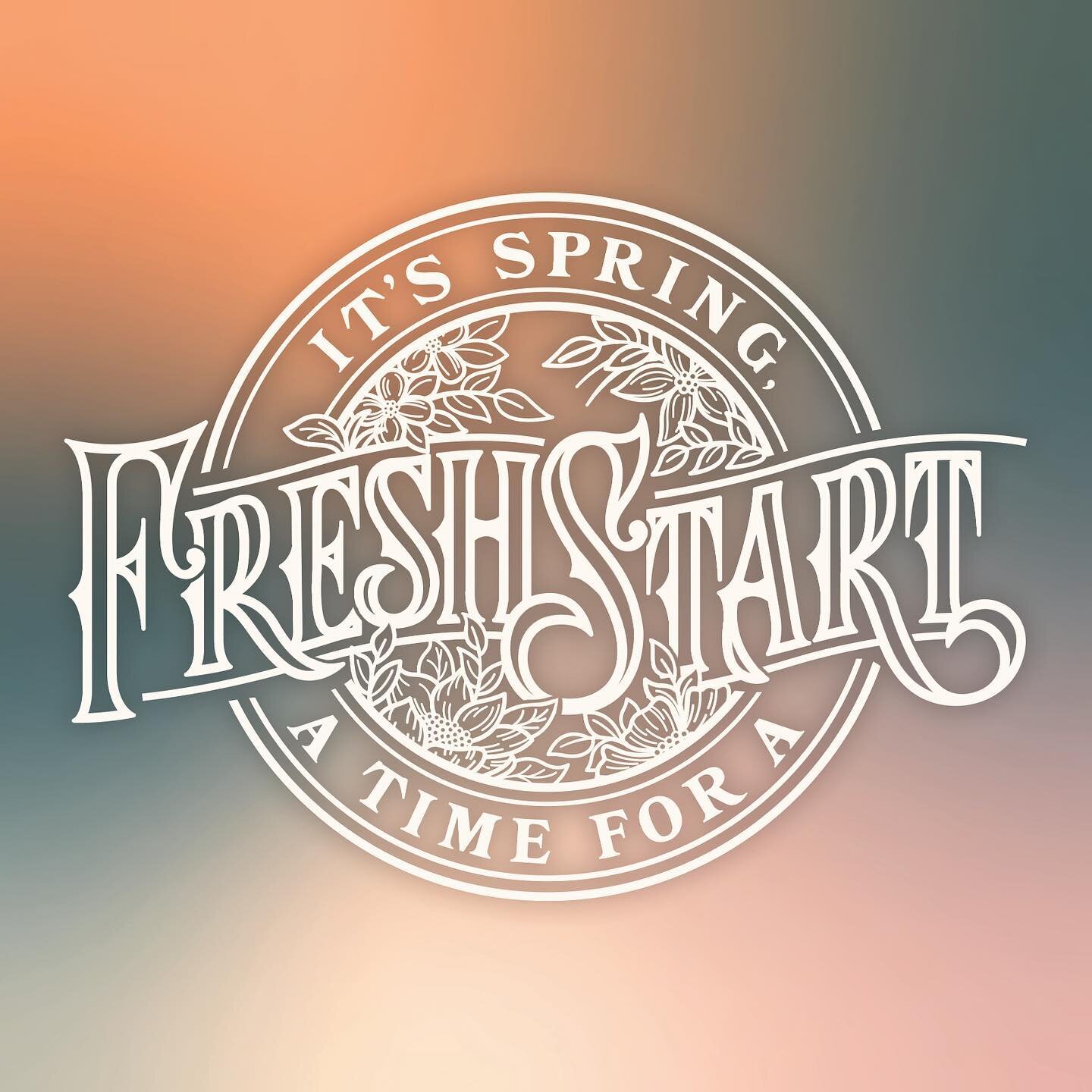 It&rsquo;s spring, a time for a fresh start. ☺️ Not just for your gardens but for yourself too. 🌷 

#bloomandgrow2023 #oklahomalettering #handlettering #victoriantype #springishere #freshstart
