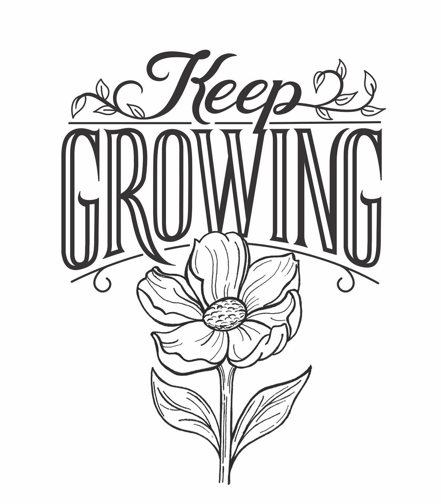 Keep growing and Keep learning! #bloomandgrow2023 

#oklahomadesigner #handlettering #oklahomalettering #keepgrowing