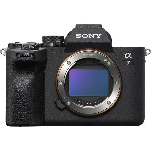 Close-up of a Sony A7 mirrorless camera showcasing its compact design and professional-grade capabilities.