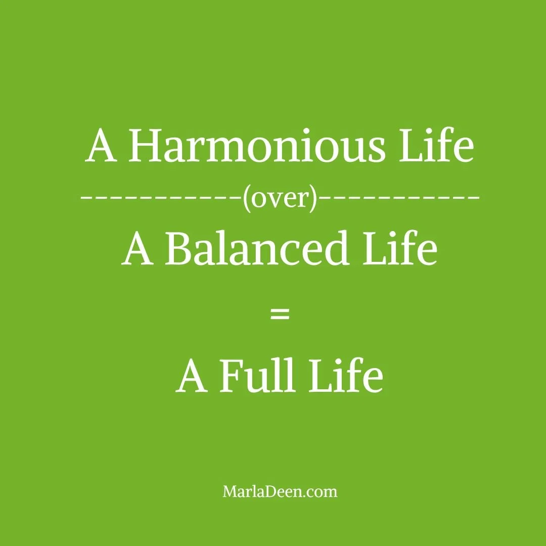 Harmony Over Balance